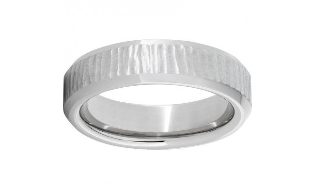 Serinium Beveled Edge Band with Bark 1 Finish and Polished Edges