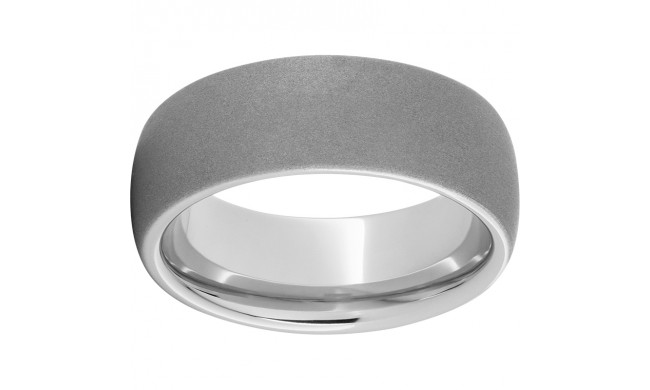 Serinium Domed Band with Sandblast Finish