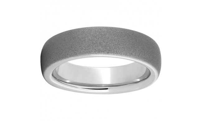 Serinium Domed Band with Sandblast Finish
