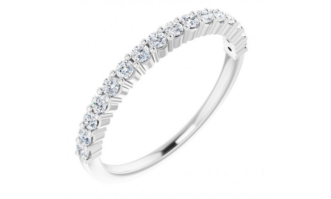 14K White 1/3 CTW Diamond Anniversary Band