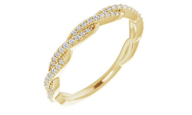 14K Yellow 1/6 CTW Diamond Anniversary Band