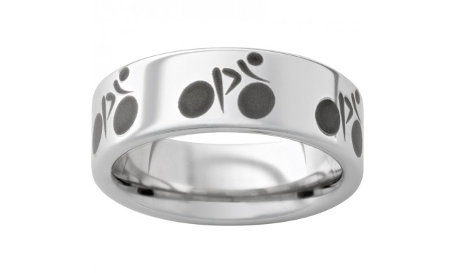Serinium Pipe Cut Band with Bike2 Laser Engraving