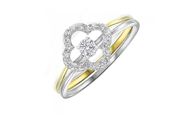 Gems One 10Kt White Yellow Gold Diamond (1/4Ctw) Ring