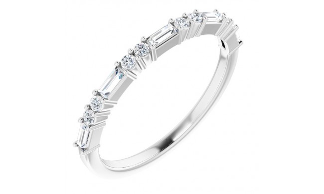 14K White 1/4 CTW Diamond Anniversary Band