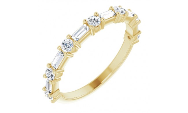 14K Yellow 5/8 CTW Diamond Anniversary Band