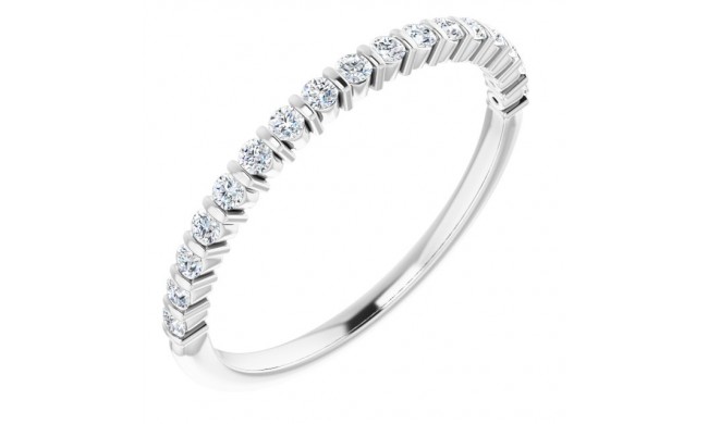 14K White 1/4 CTW Diamond Anniversary Band