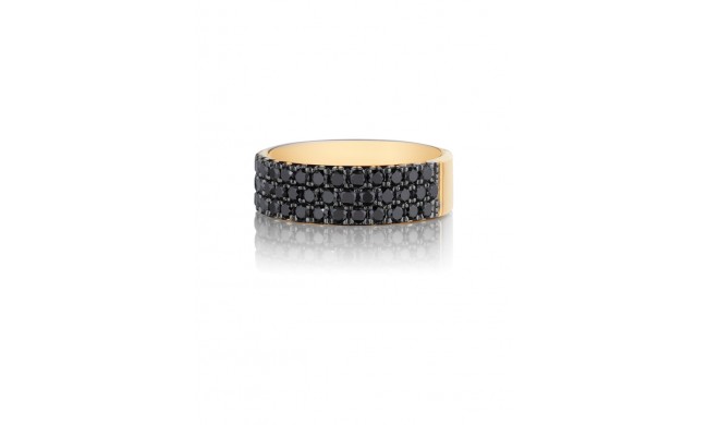 Henri Daussi 7mm Men's Wedding Band MB7 14k Gold Yellow 2.00 Ctw.