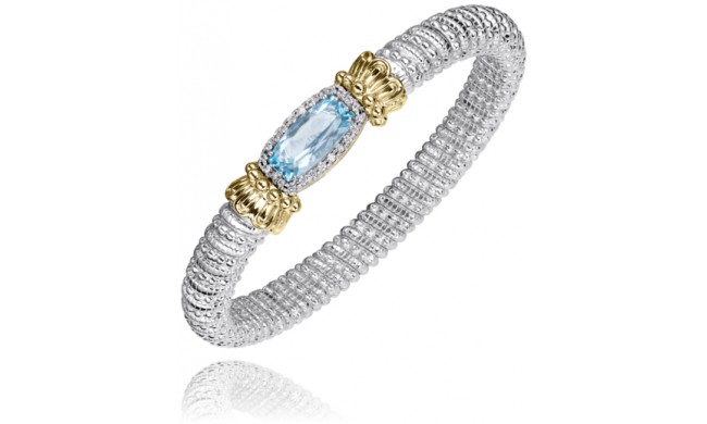 Vahan 14k Gold & Sterling Silver London Blue Topaz Bracelet