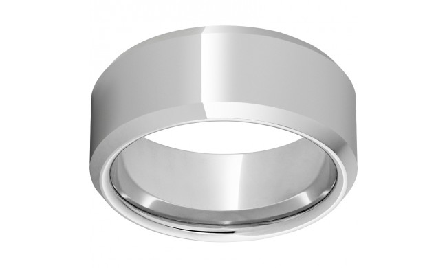 Serinium 10mm Beveled Edge Band with Polished Finish