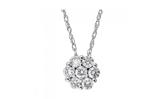 Gems One 14Kt White Gold Diamond (1/4Ctw) Pendant