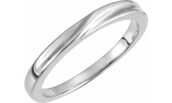 14K White Band