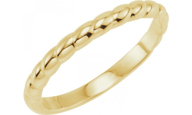 14K Yellow Stackable Ring