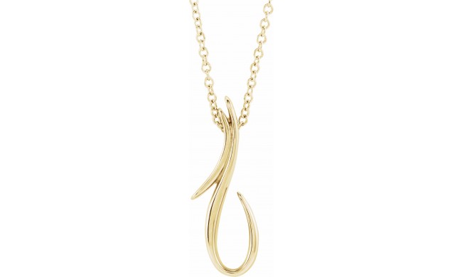 14K Yellow Freeform 16-18 Necklace