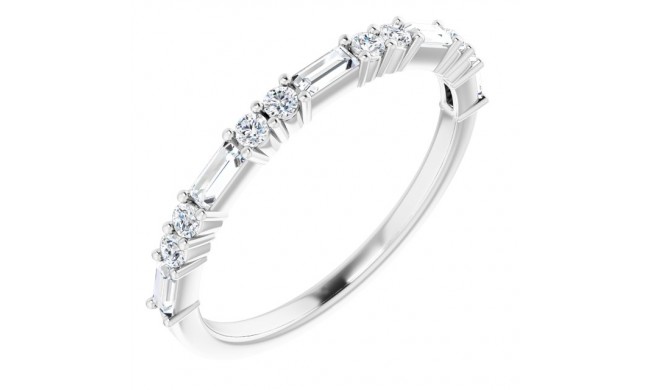 Platinum 3/8 CTW Diamond Anniversary Band