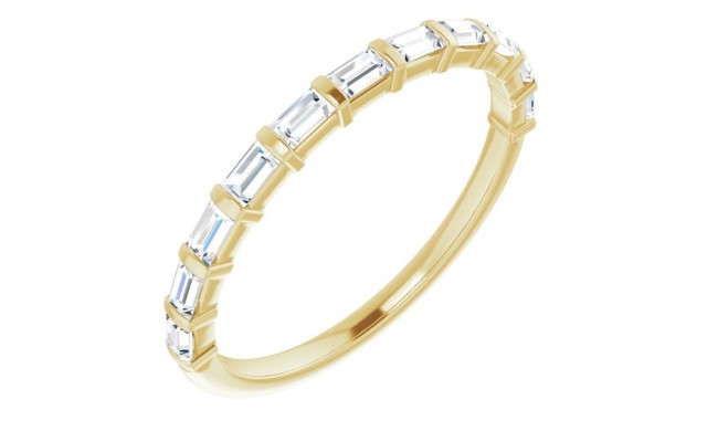 14K Yellow 1/5 CTW Diamond Anniversary Band