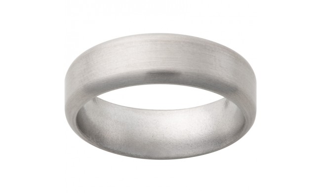 Titanium Round Edge Band with Satin Finish