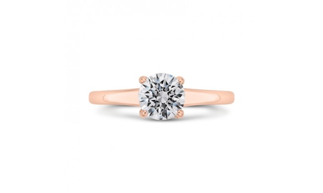 Shah Luxury 14K Rose Gold Diamond Engagement Ring (Semi-Mount)