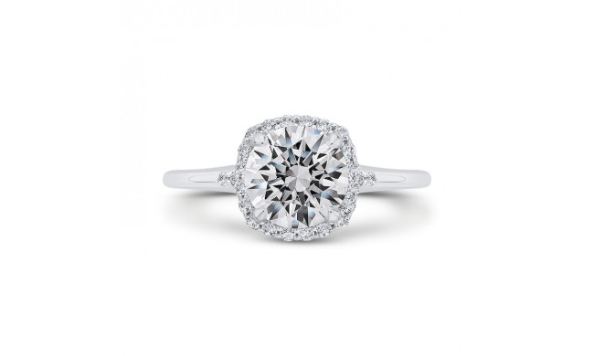 Shah Luxury 14K Two-Tone Gold Diamond Engagement Ring (Semi-Mount)