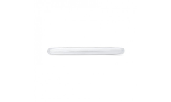 Shah Luxury 14K White Gold Plain Wedding Band