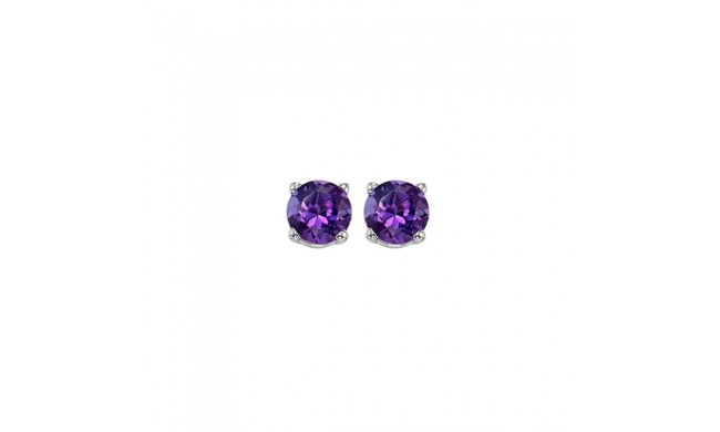 Gems One 14Kt White Gold Amethyst (7/8 Ctw) Earring