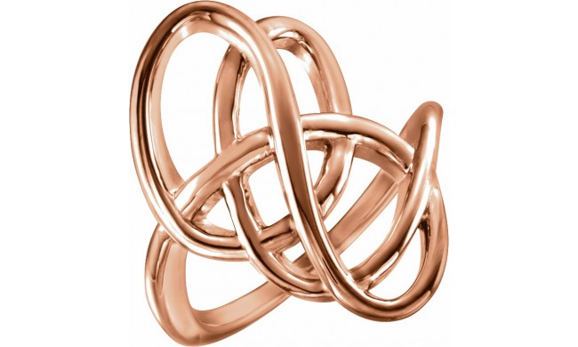 14K Rose Freeform Ring