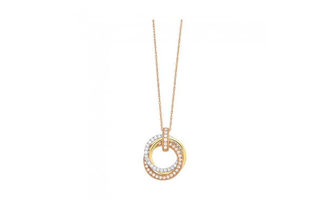 Gems One 14Kt White Yellow Rose Gold Diamond (1/2Ctw) Pendant