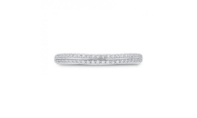 Shah Luxury 14K White Gold Diamond Wedding Band