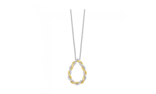 Gems One 10Kt White Yellow Gold Diamond (1/6Ctw) Pendant