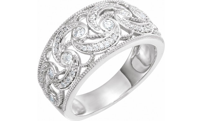 14K White 1/3 CTW Diamond Ring