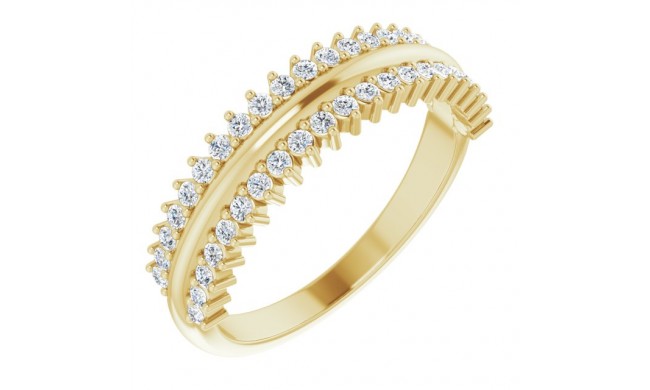 14K Yellow 1/3 CTW Diamond Anniversary Band