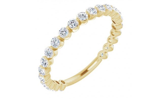 14K Yellow 3/4 CTW Diamond Anniversary Band