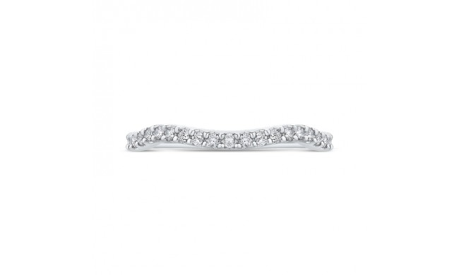 Shah Luxury Round Diamond Wedding Band In 14K White Gold