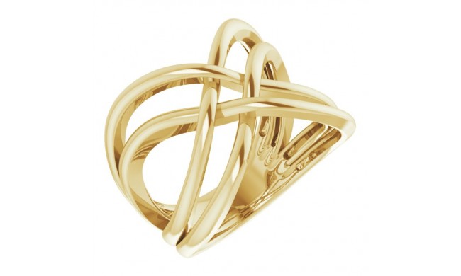 14K Yellow Freeform Ring