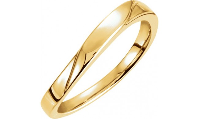 14K Yellow 3 mm Stackable Ring