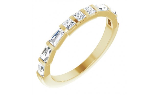 14K Yellow 1/2 CTW Diamond Anniversary Band