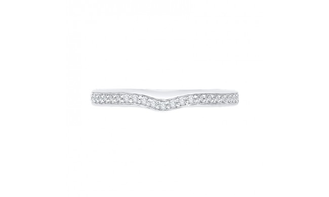 Shah Luxury Half-Eternity Round Diamond Wedding Band In 14K White Gold