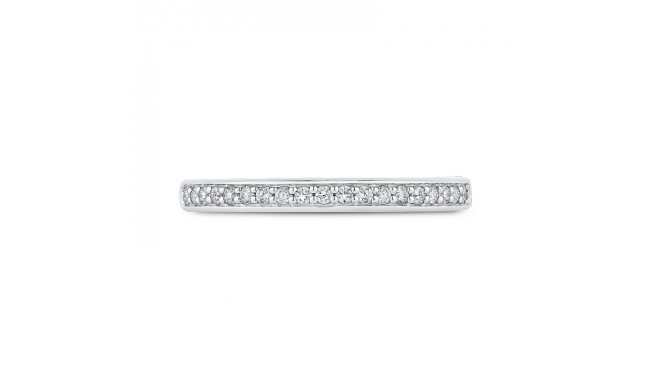 Shah Luxury Round Diamond Half-Eternity Wedding Band In 14K Two-Tone Gold