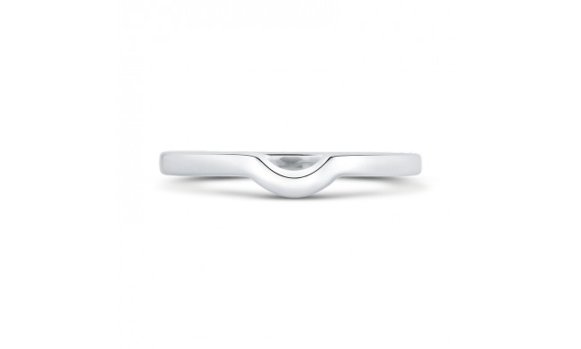 Shah Luxury 14K White Gold Plain Wedding Band