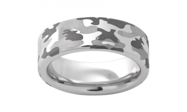 Serinium Pipe Cut Band with Camo Laser Engraving