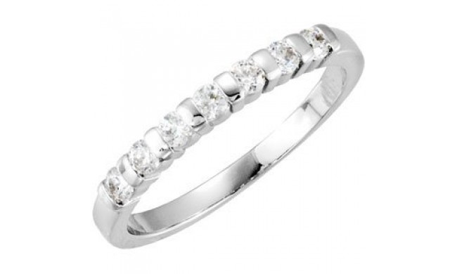 14K White 1/4 CTW  Diamond Anniversary Ring