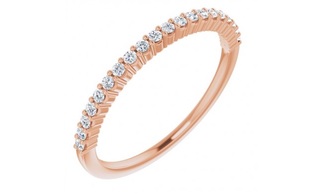 14K Rose 1/6 CTW Diamond Anniversary Band