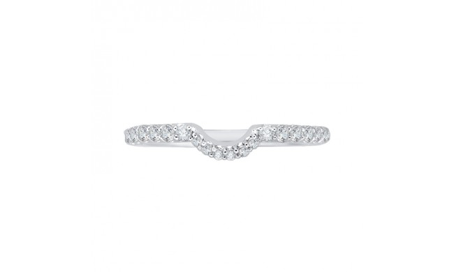 Shah Luxury 14K White Gold Diamond Wedding Band