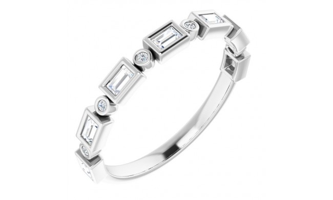 14K White 1/4 CTW Diamond Anniversary Band