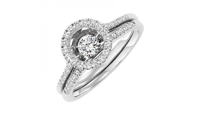 Gems One 14KT White Gold & Diamond Rhythm Of Love Fashion Ring  - 1/2 ctw
