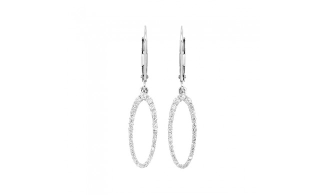 Gems One 14Kt White Gold Diamond (1/2Ctw) Earring