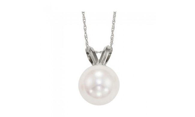 Gems One 14Kt White Gold Pearl (1/2 Ctw) Pendant