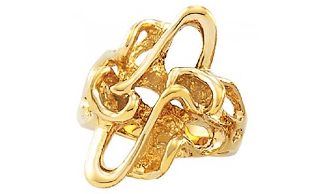 14K Yellow Nugget Ring