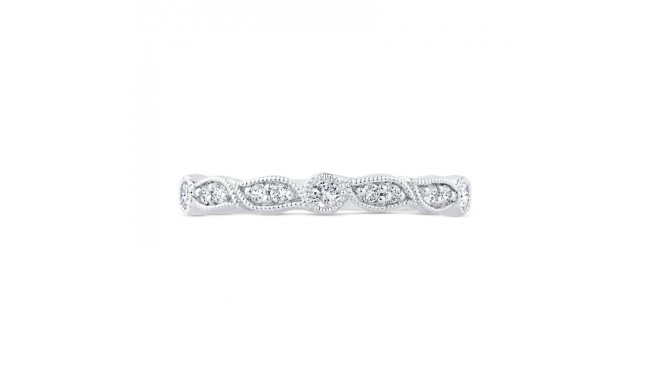 Shah Luxury 14K White Gold Diamond Wedding Band