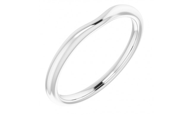 14K White Matching Band