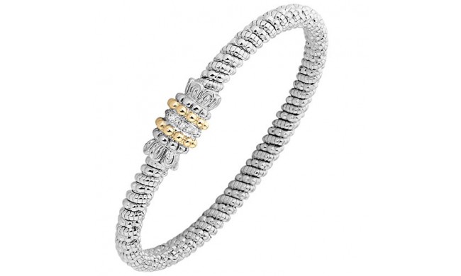 Alwand Vahan 4mm 14k Gold & Sterling Silver Diamond Bracelet